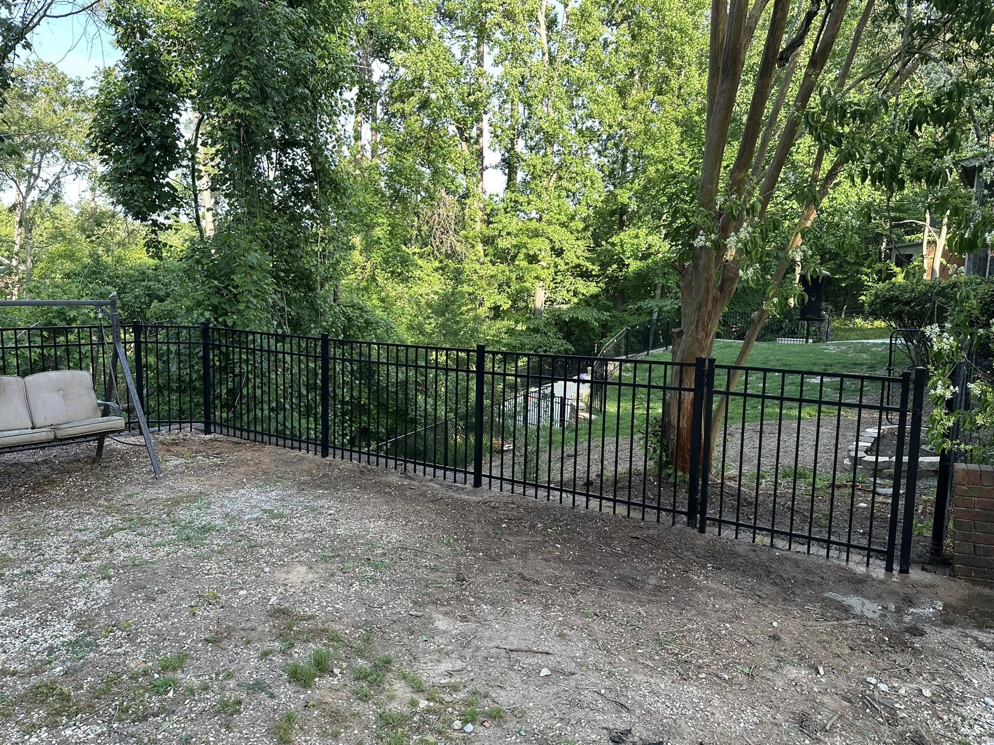 Quality metal fence installation in Aiken County SC by JD's Secure Fencing